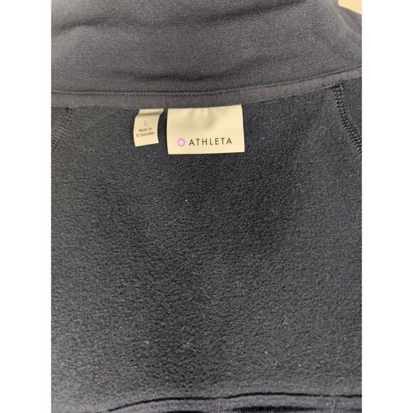 Athleta full Zip Up Sweatshirt layering jacket Sz L - Picture 6 of 8